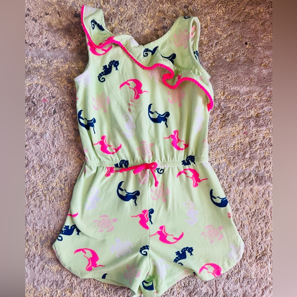 4T Seahorse & Mermaid Romper